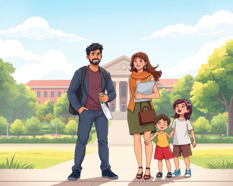 dependent visas for family of international students
